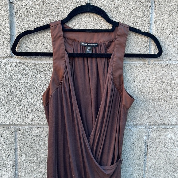 Club Monaco Brown Top With Belt size XS - Picture 5 of 6